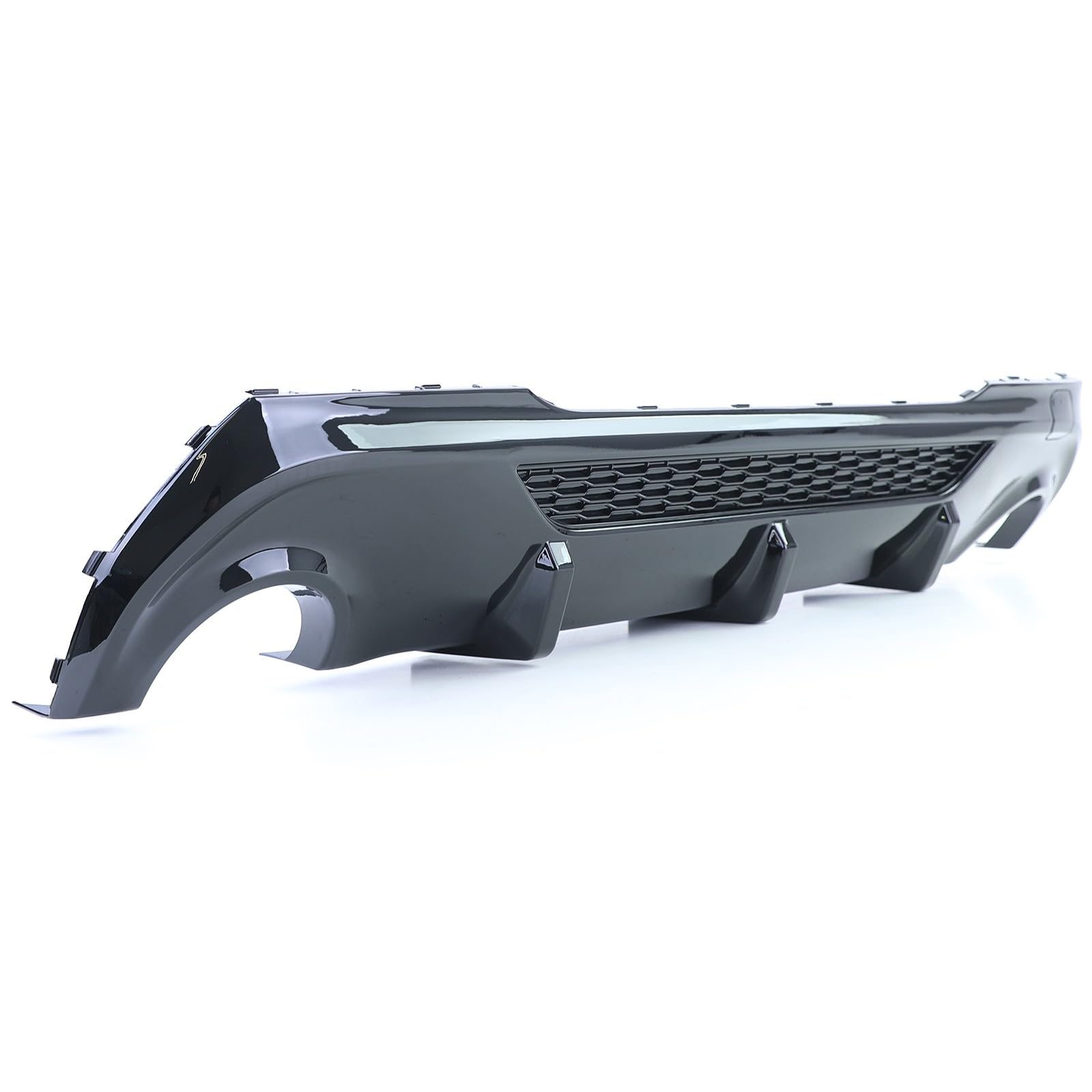 europetuning - DIFFUSEUR Sport Noir Brillant Double Sorties Compatible BMW Serie 1 F40 118d 120d 128ti (05921)