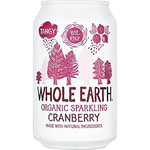 Whole Earth Organic Mountain Cranberry Drink - Can 330ml (Pack of 24) Cover
