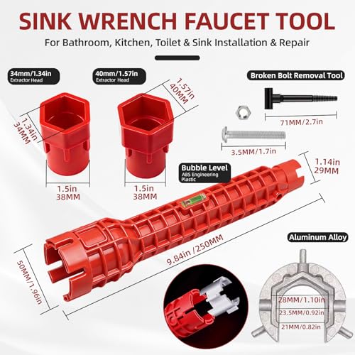 GPANDAG 7PCS Plumbing Tool Sink Wrench