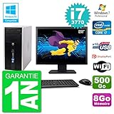 PC HP Pro 6300 format MT - Intel Core i7-3770 3.4 Ghz (8 Mo) - 8 Go DDR3 - Disque Dur 3,5