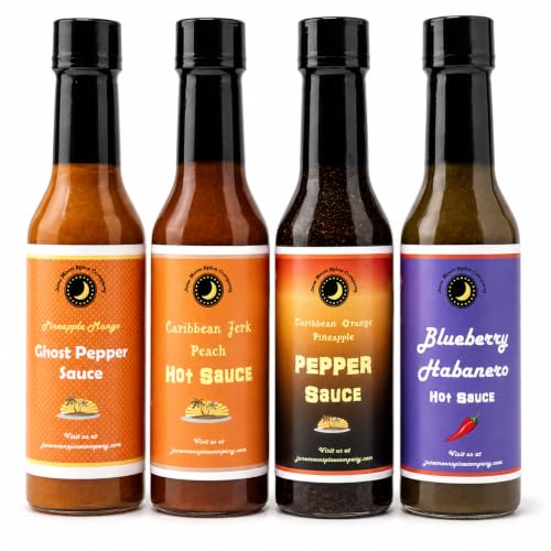 Product Image of the Hot Sauce Variety Pack | 4 Tropical Fruit Flavors | Sweet Heat