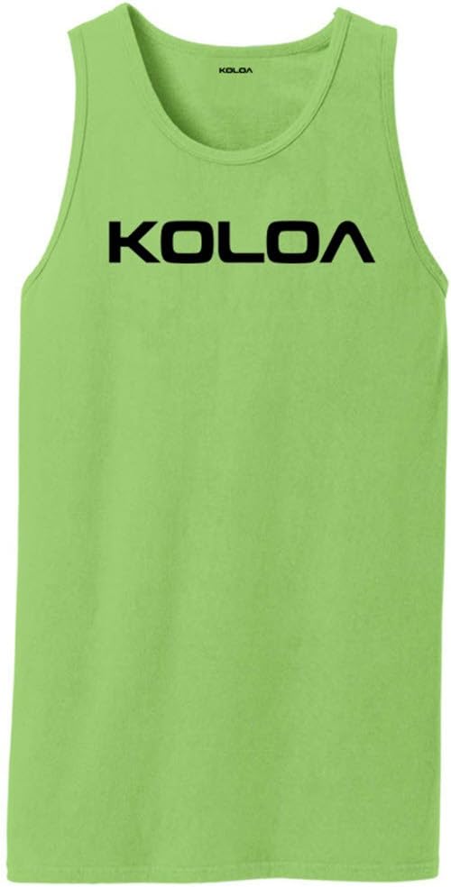 Koloa Original Logo Pigment-Dyed Tank Tops in Sizes S-4XL