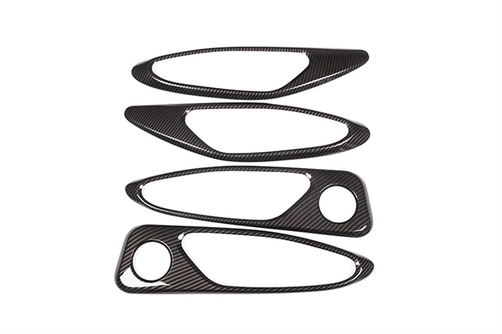 ドライカーボンファイバーインテリアアクセサリードアハンドルフレーム