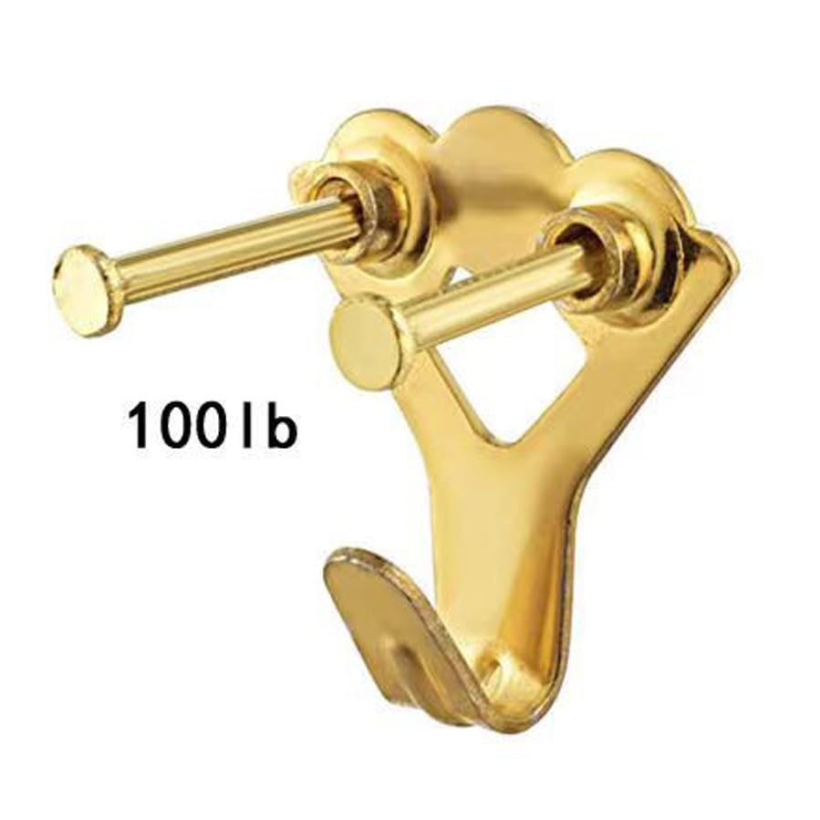 Image of 10Sets Heavy Duty Picture Hangers Kit with Nails Professional Picture Hooks Hangers, 100lb Wall Hangers, Wall Hanging Kit for Drywall /Wooden Office Pictures,House Decoration