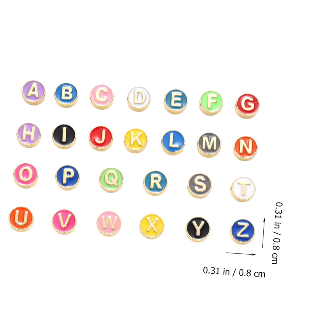 SEWACC 104 Stk Alphabet-Perlen alphabet beads Buchstabenperlen beads for jewellery Alphabete Abstandsperlen anfängliche lose Perlen Armband liefern handgefertigte Armbandperlen Legierung