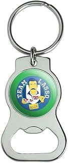Graphics and More Ted Lasso Believe Badge Keychain with Bottle Cap Opener