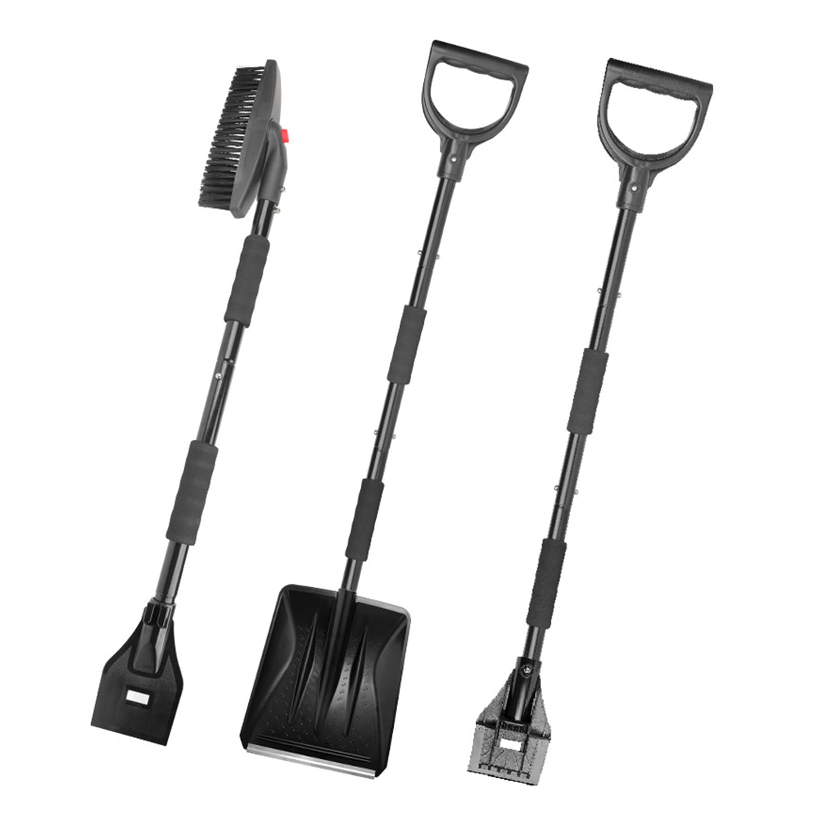 Kit di testina sostituibile per auto, paletta di estrazione portatile, raschietto per ghiaccio e raschietto per ghiaccio estensibile