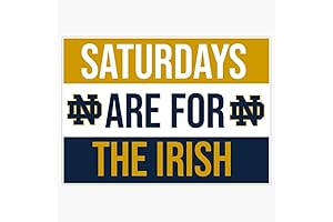 Notre Dame Flag Bumper Sticker Vinyl Decal | Perfect for Tailgates, Cars,...