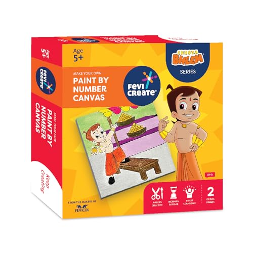 Fevicreate Paint by Numbers Kit 2 Canvas