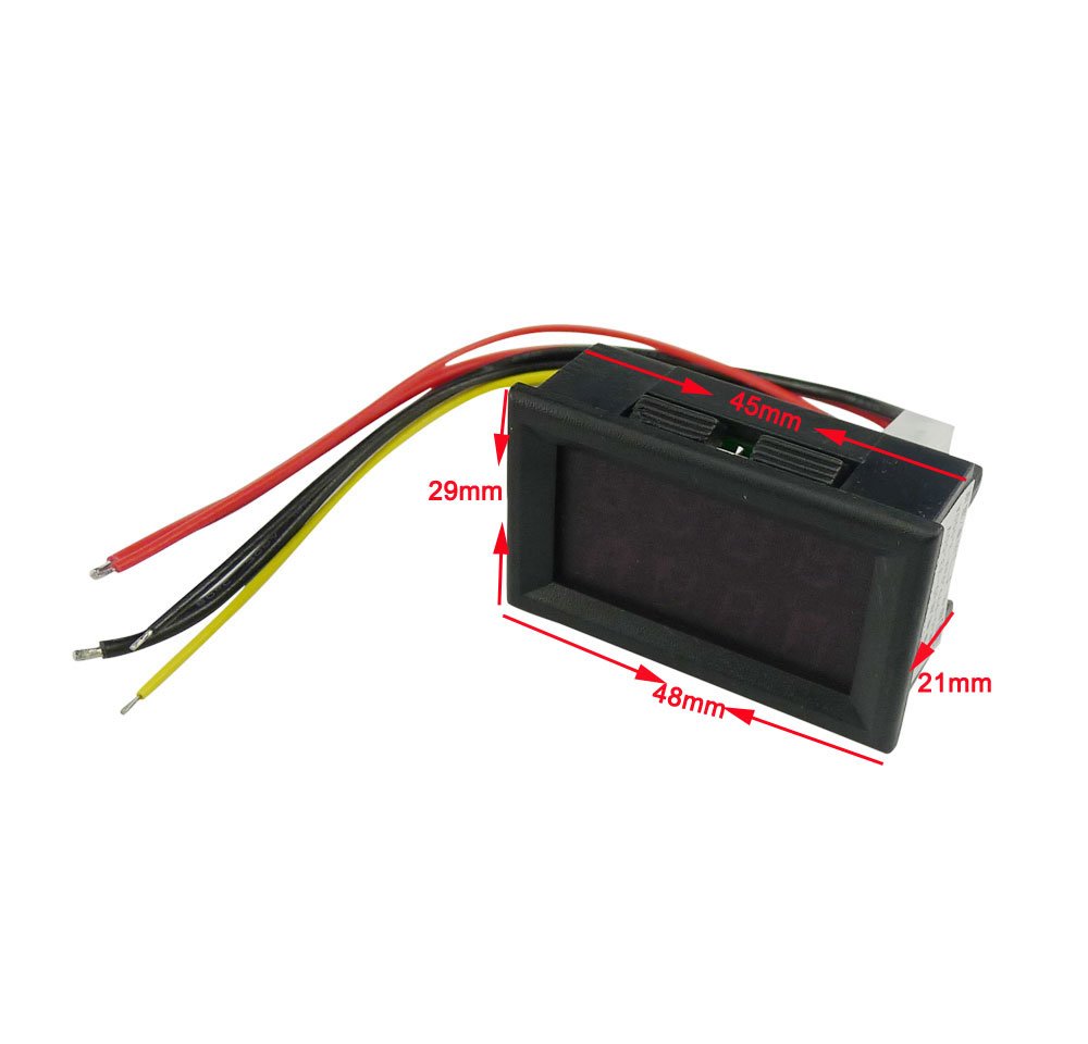 Amazon | KKHMF DC電圧電流計 0-33.00V 0-999.9mA-3A 高精度 デジタル