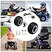 ZBXGJKSY 10 Inch Motor Drive Air Wheel Conversion Kit, 24v 250W Double Wheel Set Electric Wheelbarrow with Thumb Throttle Wheel Kit for Electric Cart Scooter for Small Go-Karts, Electric Wheelchairs