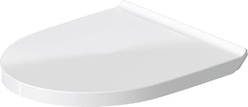 Duravit 0020790000 DuraStyle Elongated Closed-Front Toilet Seat with Soft Close - White