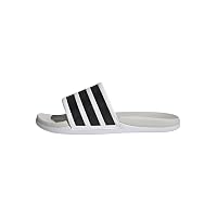 adidas Unisex - Adulto Adilette Comfort 2.0 Slides Sandal, Ftwr White/Core Black/Crystal White