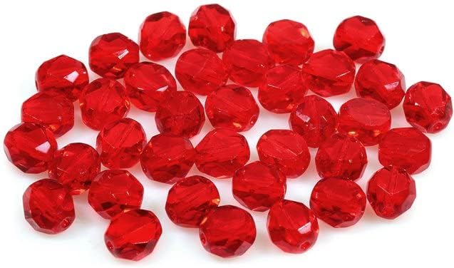 5pcs Fire Polished Faceted & Table Cut Beads 10 mm, Blue Travertin (63020-86800), Bohemia Crystal Glass, Czechia 15101198