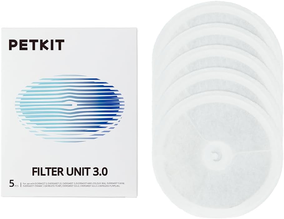 Petkit Upgraded 3.0 Replacement Filters for Eversweet and Cybertail Water Fountains