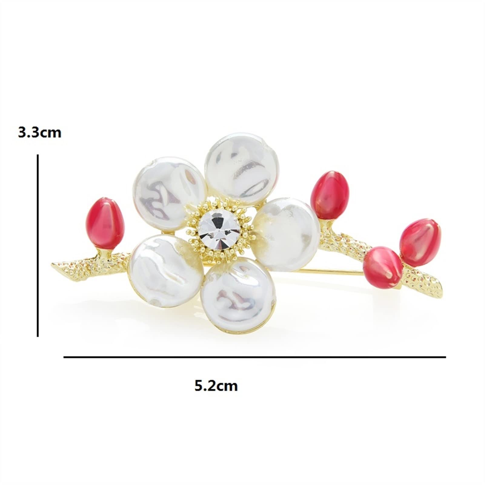Damen-Brosche, Damenmode-Accessoires, Muschel-Blumen-Brosche, Damen-Pflaumenblüten-Brosche, Strickjacke, Jacke, Mantel, Brosche, Exquisite Broschen