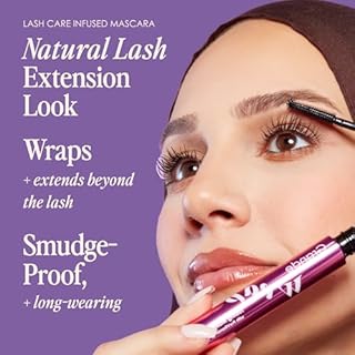 Grande Cosmetics GrandeWRAP Tubing Mascara - Buildable Volume & Length, Lifts, Curls & Separates Lashes, Anti-Smudge, Lightweight, Flake-Free, All Day Wear, Easy Removal, ProVitamin B5 Infused - Black