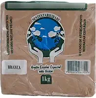 Argila Branca Escolar Para Modelagem de 1KG Não Tóxica Rezende