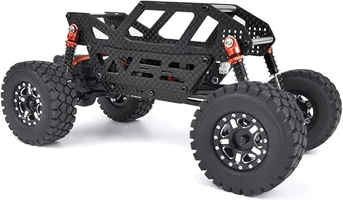 Miniatura 2 de Chasis de fibra de carbono RC con marco de jaula enrollable para automóvil SCX24 de 124 RC Crawler Car SCX24 Actualizaciones de cuerpo AXI0001