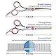 Elfirly Professionelle Hundepflege Schere Kit Edelstahl Runde Spitze Schneiden Ausdünnung Gebogene Schere Kämmen Pet Hair Trimming Schere Set mit extra Hund Nagelknipser für Hunde und Katzen