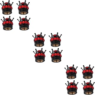 SUPVOX 12 Peças Coroas Tampas De Cobertura De Ar De Carro Diamante Tampas De Ar De Pneu De Carro Para Pneus Tampas De Haste De Roda De Caminhão Tampa De Ar De Pneu De Carro Tampas De