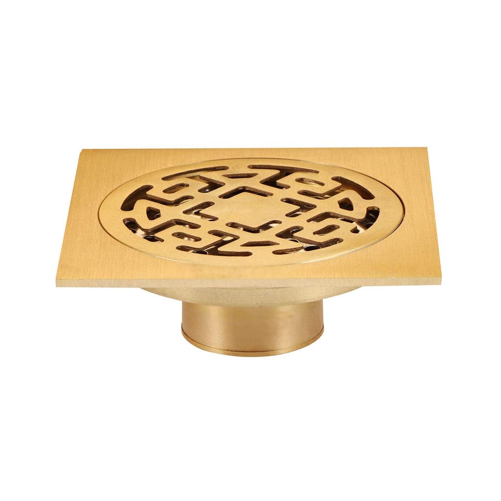 floor drain， Euro Floor Drains Antique Brass Shower Drain Bathroom Deodorant Square Strainer Cover Waste