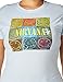 FEA Womens Juniors Nirvana Smile Box Tissue Tee Music-fan-t-shirts, Light Blue, Medium US