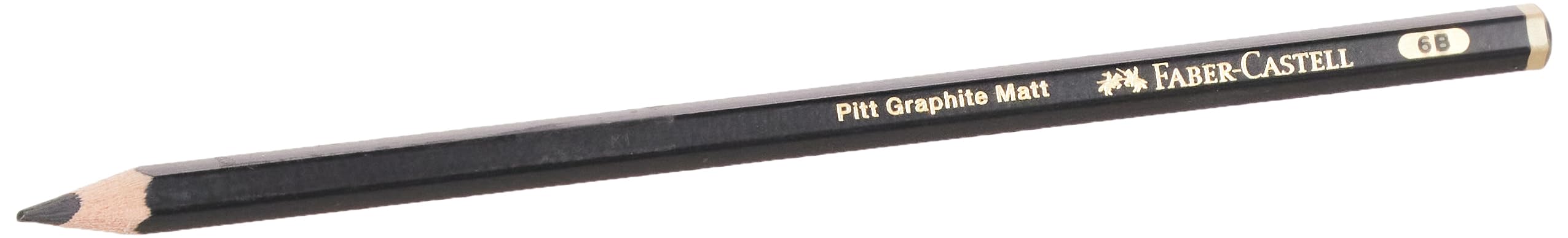 Faber-Castell Art & Graphic Pitt Graphite Matt Pencil, Matt Graphite, 6B, Art, Craft, Drawing, Sketching, Home, School, University, Colouring