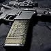 GunSkins AR-15 Mag Skin - Premium Vinyl Mag Wrap with Precut Pieces - Easy to Install and Fits 30rd Magazines - 100% Waterproof Non-Reflective Matte Finish - Made in USA - GS Don't Tread On Me