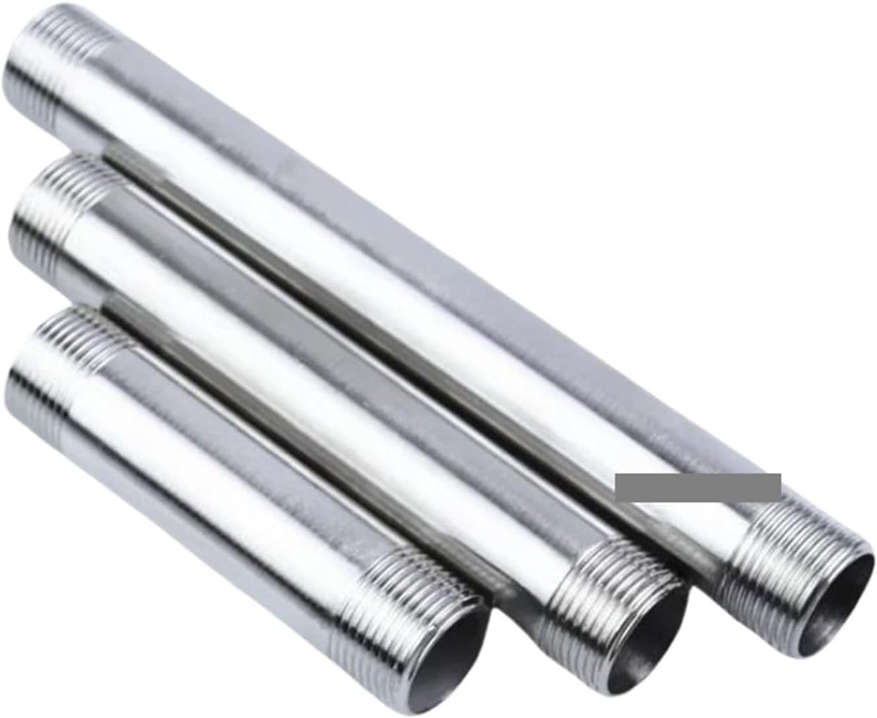 1個 3/8インチオスねじ等しい150mm延長チューブパイプ継手304ステンレススチールコネクター