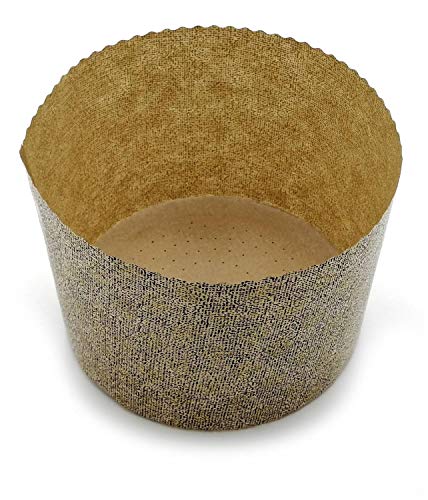 Bakery Direct Panettone-Formen 60x45 Mm – 25 Stück, Papier, Backstabil, Für Mini-Panettone & Kuchen