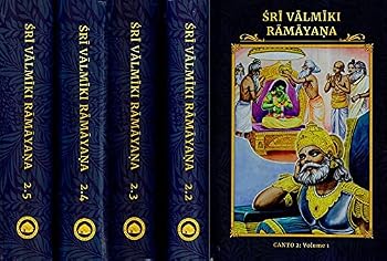 Hardcover Sri Valmiki Ramayana- Ayodhya Kanda, Notes Based on Four Ancient Commentaries (Set of 5 Volumes) Book