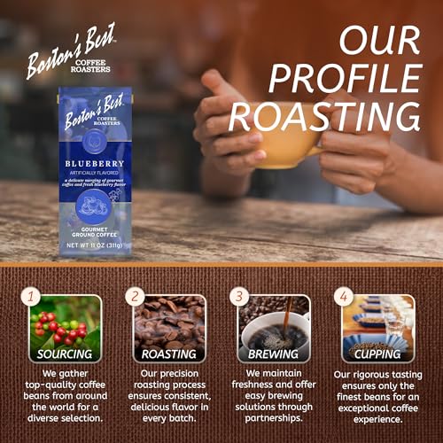 Bostons Best Boston’S Best Coffee - Blueberry Flavored Coffee, Delicious Gourmet Coffee, Premium Ground Coffee thumb #4