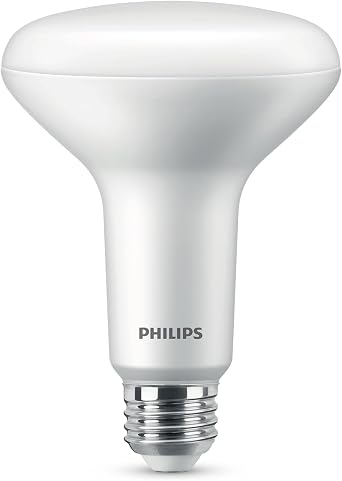 PHILIPS LED Dimmable, Warm Glow Effect BR30 Light Bulb - EyeComfort Flicker Free - 7.2W = 65W - 650 Lumen - Soft White 2700K - E26 Base - Indoor - Title 20