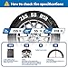 EVERIGGING Snow Tire Chains for Car SUV Pickup Trucks, Universal Adjustable Quick Fit Easy Installation Emergency Snow Tire Chain, KN140, Set of 2