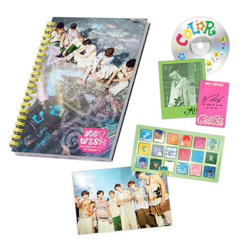 NCT WISH - 3rd Mini Album [COLOR] (Photobook Ver.) Photo Book + CD-R + Palette Sticker + Folded Poster + 3 Extra Photocards