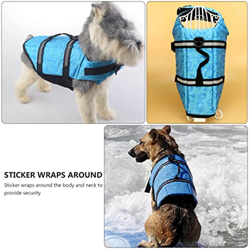 POPETPOP Saver Dog Piscina Flutuante Azul Refrescante M Cães Ajustáveis ​​Filhotes De Segurança De V