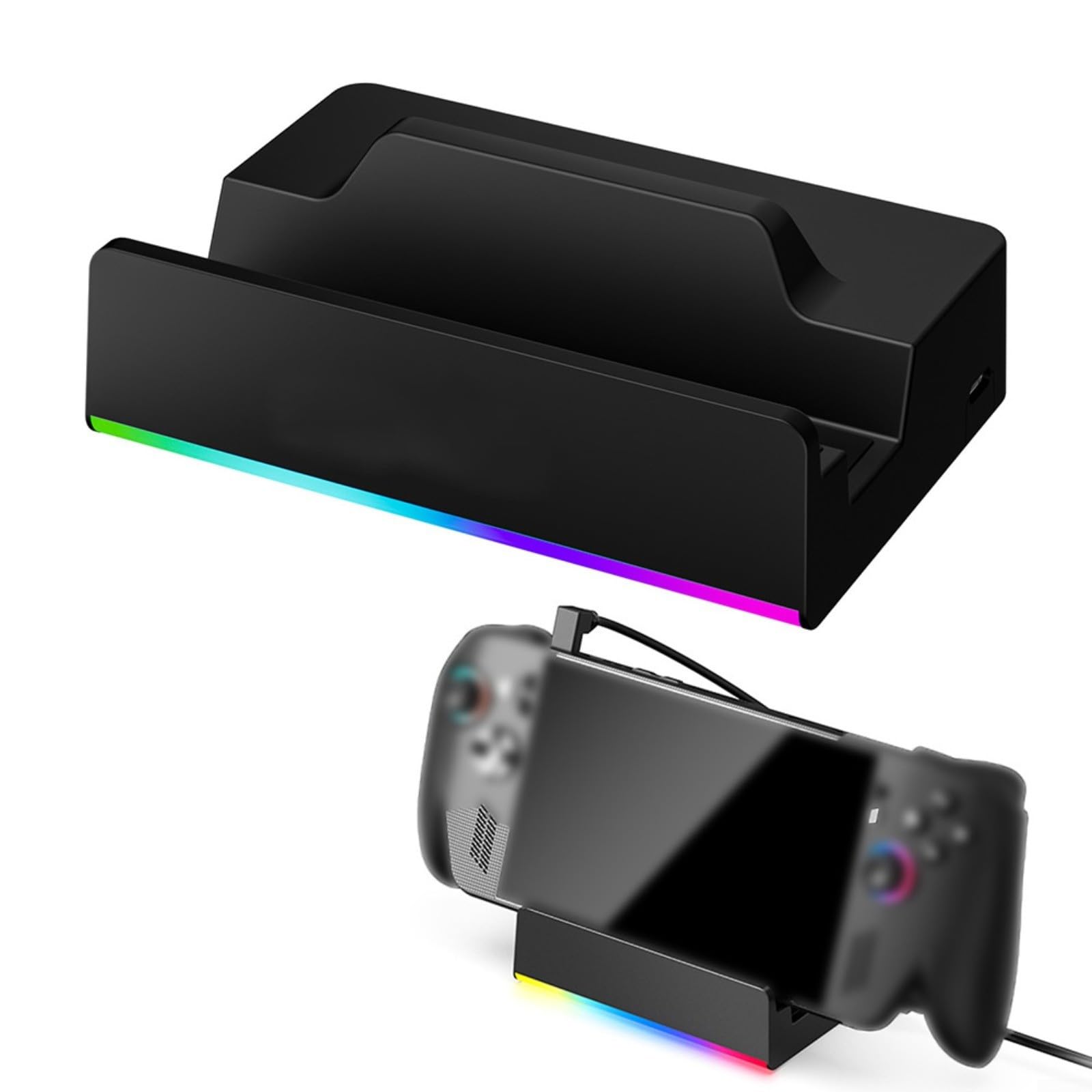 Docking Station, Deck Dock, 5-in-1 con 4K 144Hz, porte USB 3.0, ricarica 100W, compatibile con ROG e per Xbox Ally-X