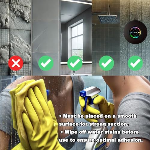 Luzsco Waterproof Bluetooth Shower Speaker with LED の商品画像 8