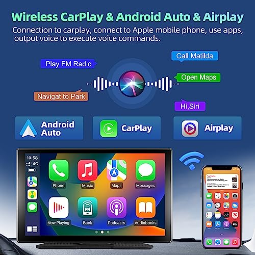 Podofo Autoradio Portatile con Wireless Apple