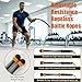 Adjustable Ropeless Battle Ropes - Cordless Weighted Training Ropes for Home Gym | HIIT Workouts | Portable Exercise Equipment for Full Body Strength Training (Purple)