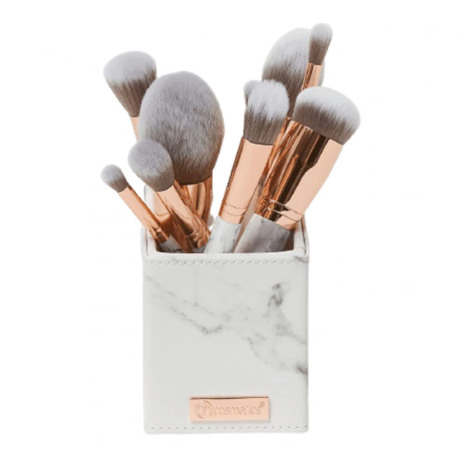 BH STUDIO PRO makeup brush set, BH Signature Rose Gold 13 Piece Brush Set with Holder (white)-image-45