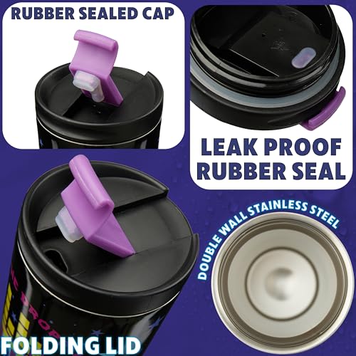 Get Trend Fortnite Insulated Travel Mug, 425 ml/15oz Tumbler, Stainless Steel Flask for Hot & Cold Drinks, Thermal Metal Water Bottle & Coffee Cup (Multi Fortnite) - Image 3