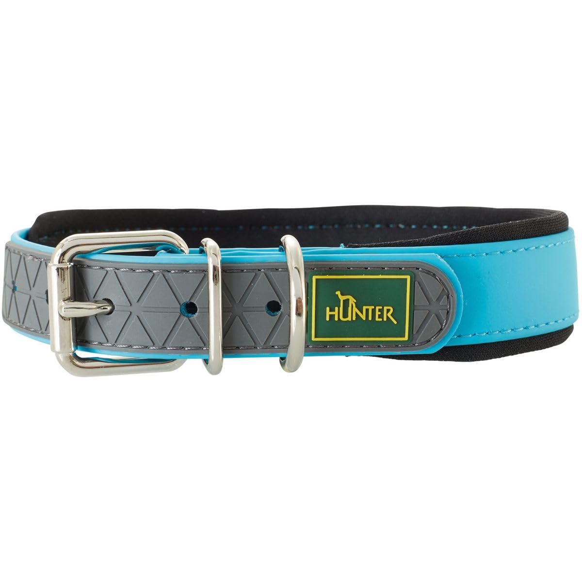 HUNTER Hundehalsband CONVENIENCE COMFORT, Farbe: trkis, Mit  Neopren-Polsterung, witterungsbestndig, pflegeleicht, ideal fr Sport &  Freizeit, Gre: 55 : Amazon.de: Haustier