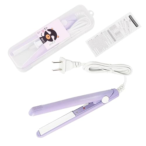 YIPINER Mini Hair Straightener 2 in 1 Purple