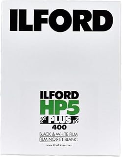 Ilford HP-5 Plus 400 Fast Black and White Professional Film, ISO 400, 4x5"-100 Sheets