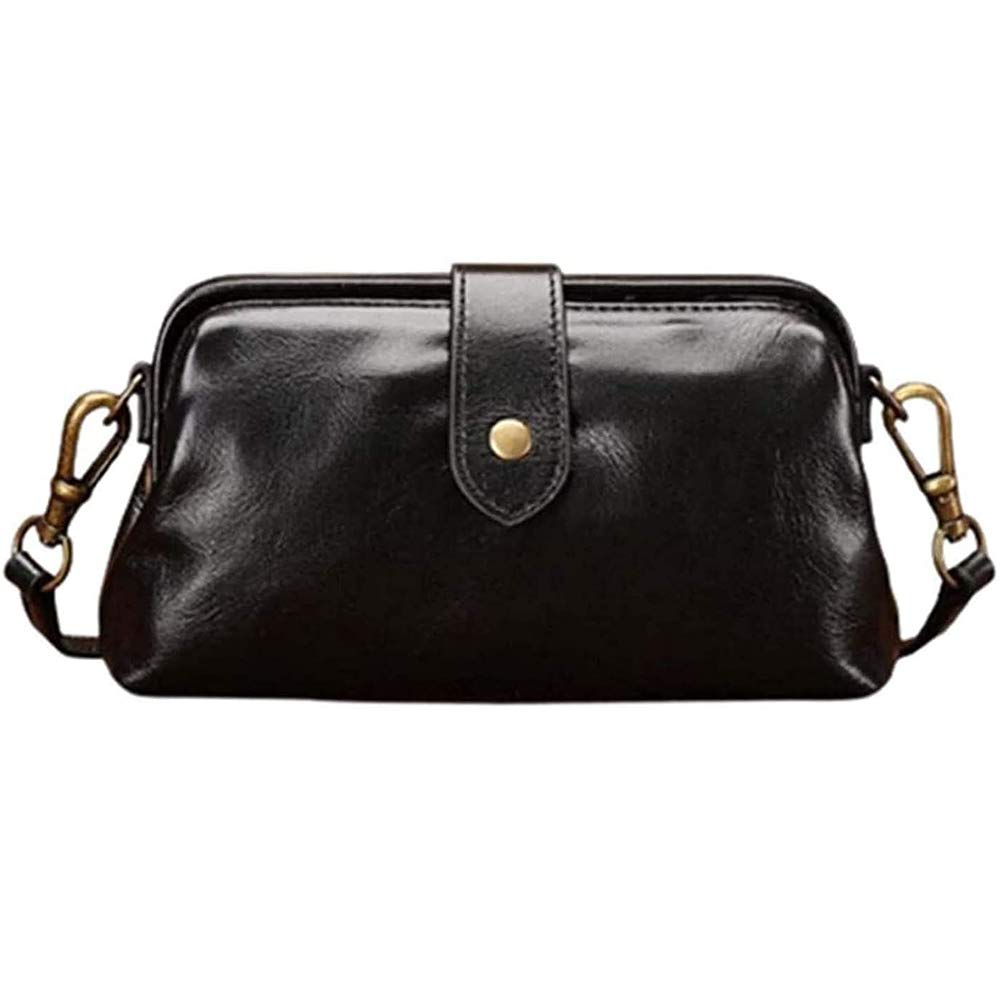 Retro handgefertigte Arzt-Tasche, Umhängetasche Damen, Vintage-Stil, Leder, Umhängetasche