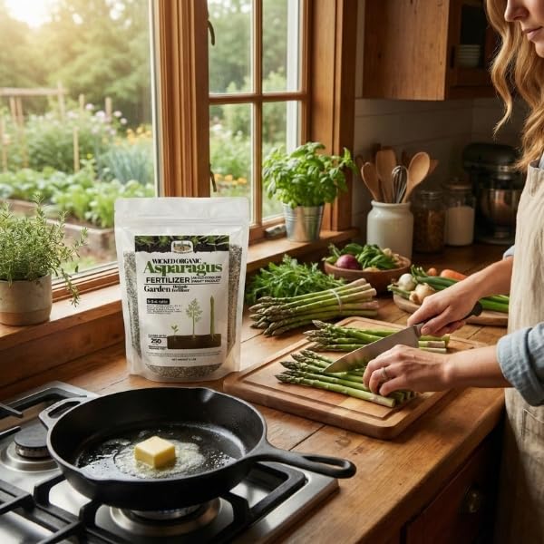 Old Cobblers Farm™ Wicked Organics Organic Asparagus Fertilizer - All-Natural Plant Nutrients for Healthy Growth (5lbs/10lbs/15lbs/20lbs) (5 lb)