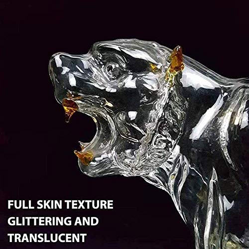 1000 ml wijnkaraf, tijger-vormige wijnfles glas wijn glas set, decoratie rode wijnkaraf, handgeblazen kristalglas, heup… - Afbeelding 4