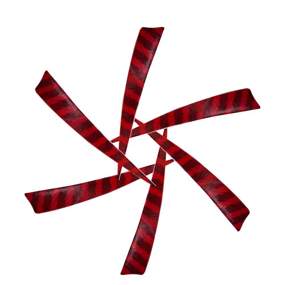 I-Sport 50 Pieces Turkey Feather Fletching 5 Inch Left Wing Arrow Feathers Vanes for Wooden Bamboo Arrows